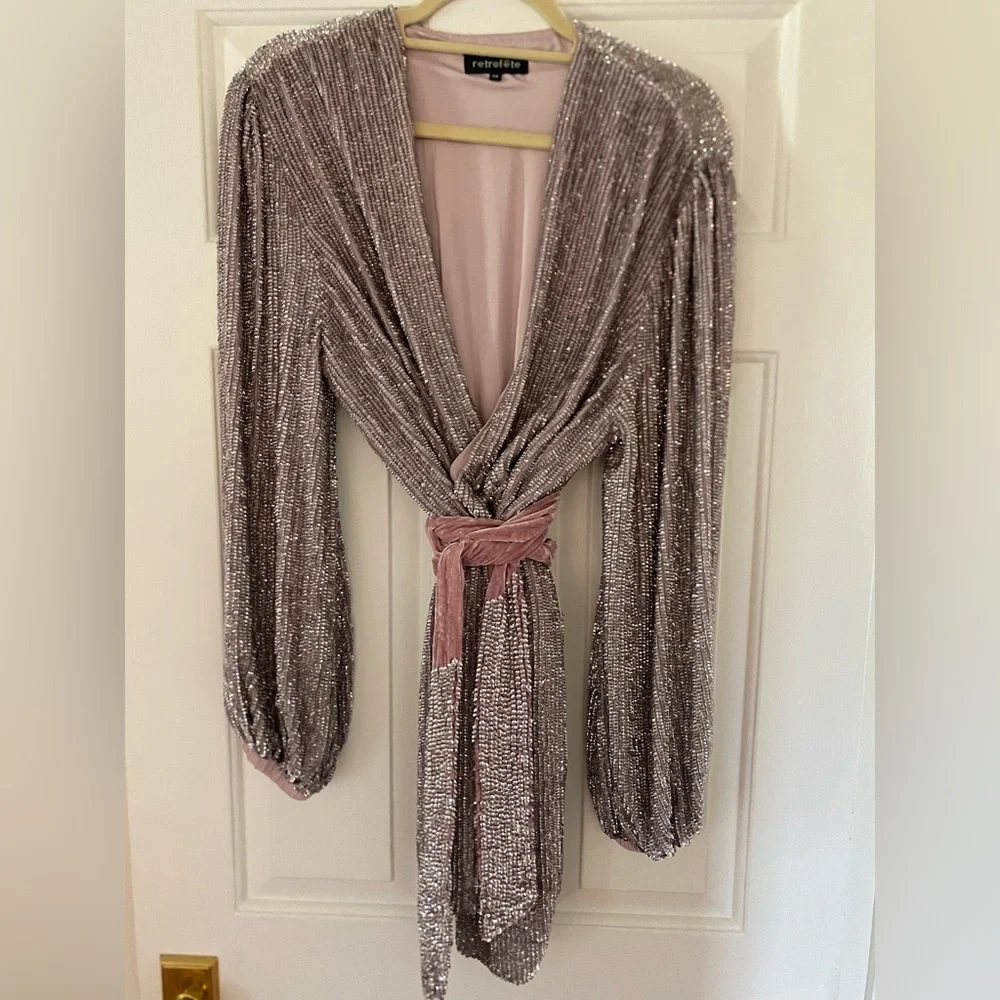 Retrofete Gabrielle Sequin Robe - Picture 3 of 5